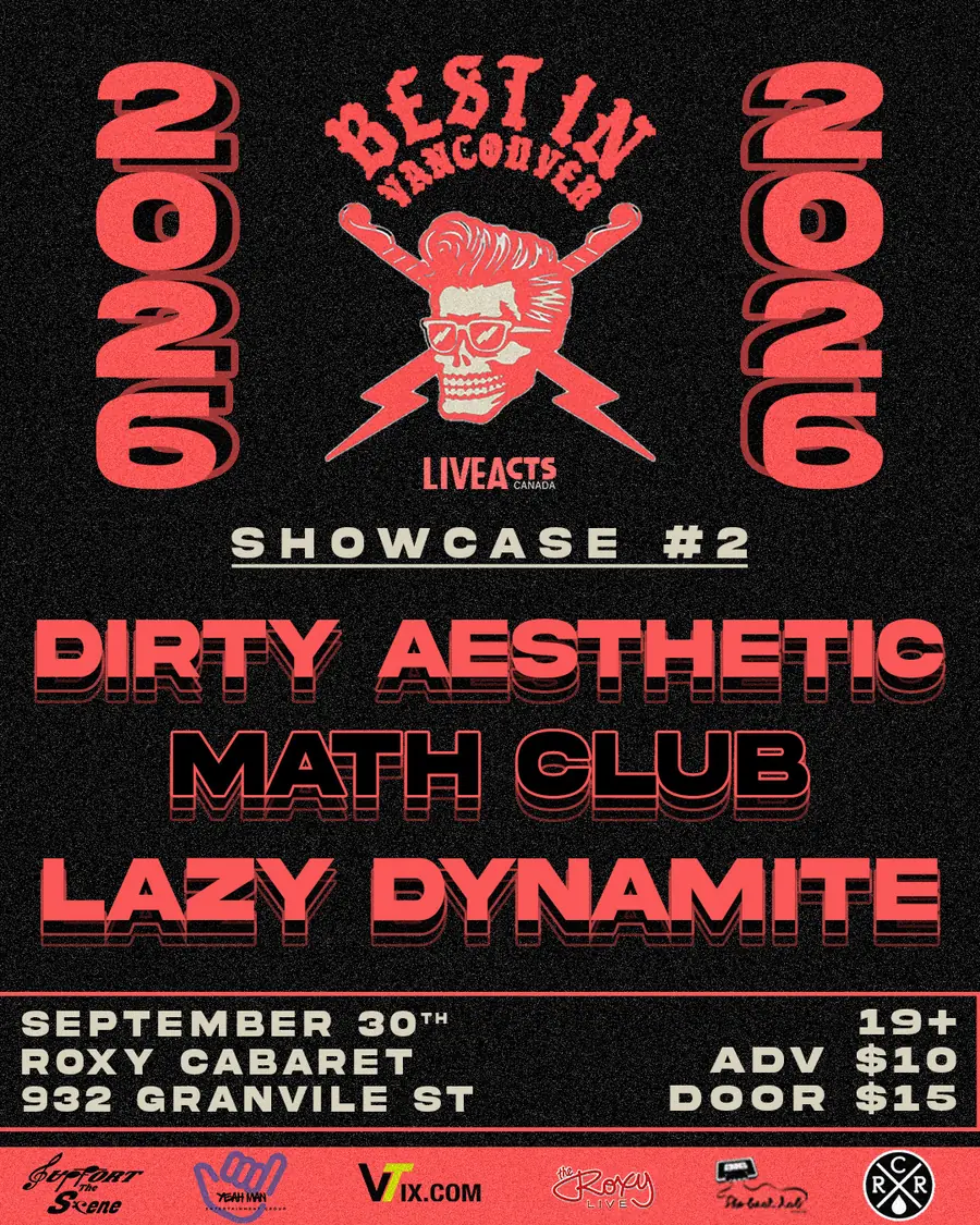 Best in Vancouver Showcase #2 show poster, Sep 30, 2026